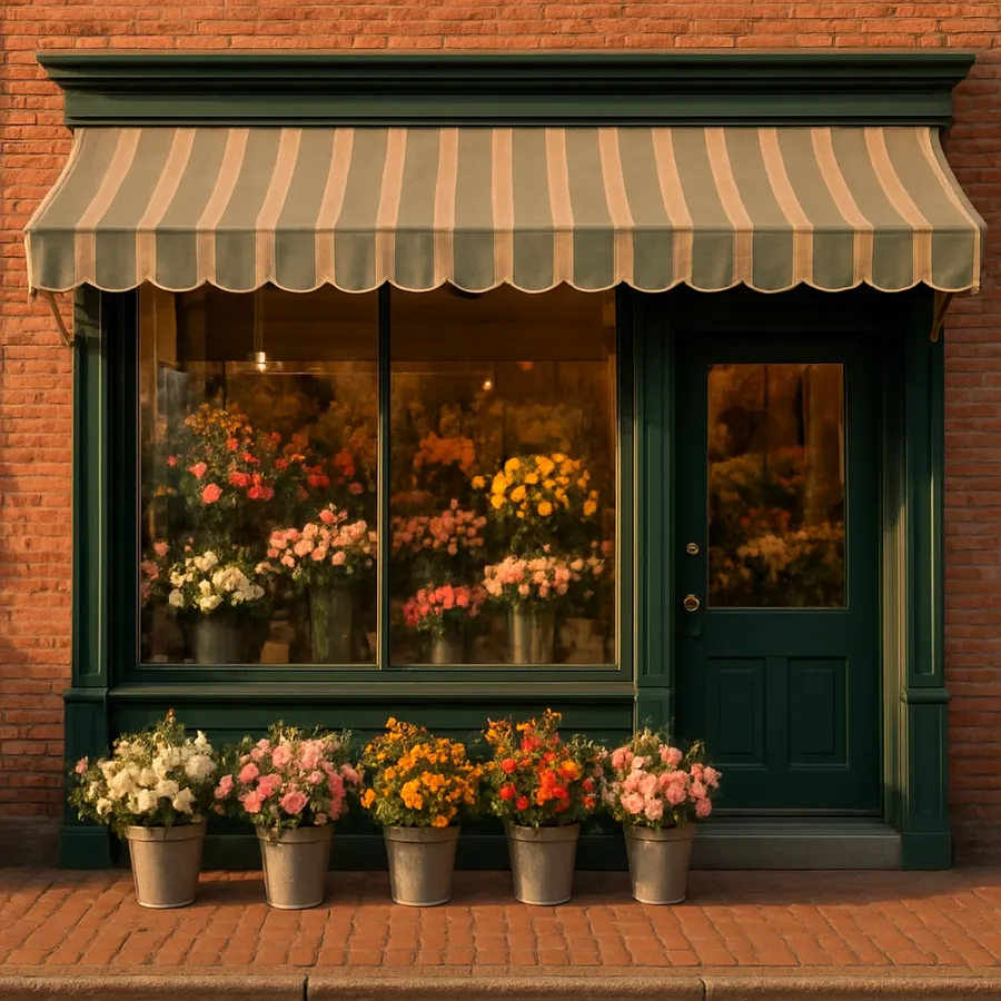 The Long's Florist storefront at 808 E Main St in Luray, Virginia